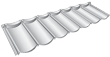 DECRA Metal Roofing System Drawing - Tile