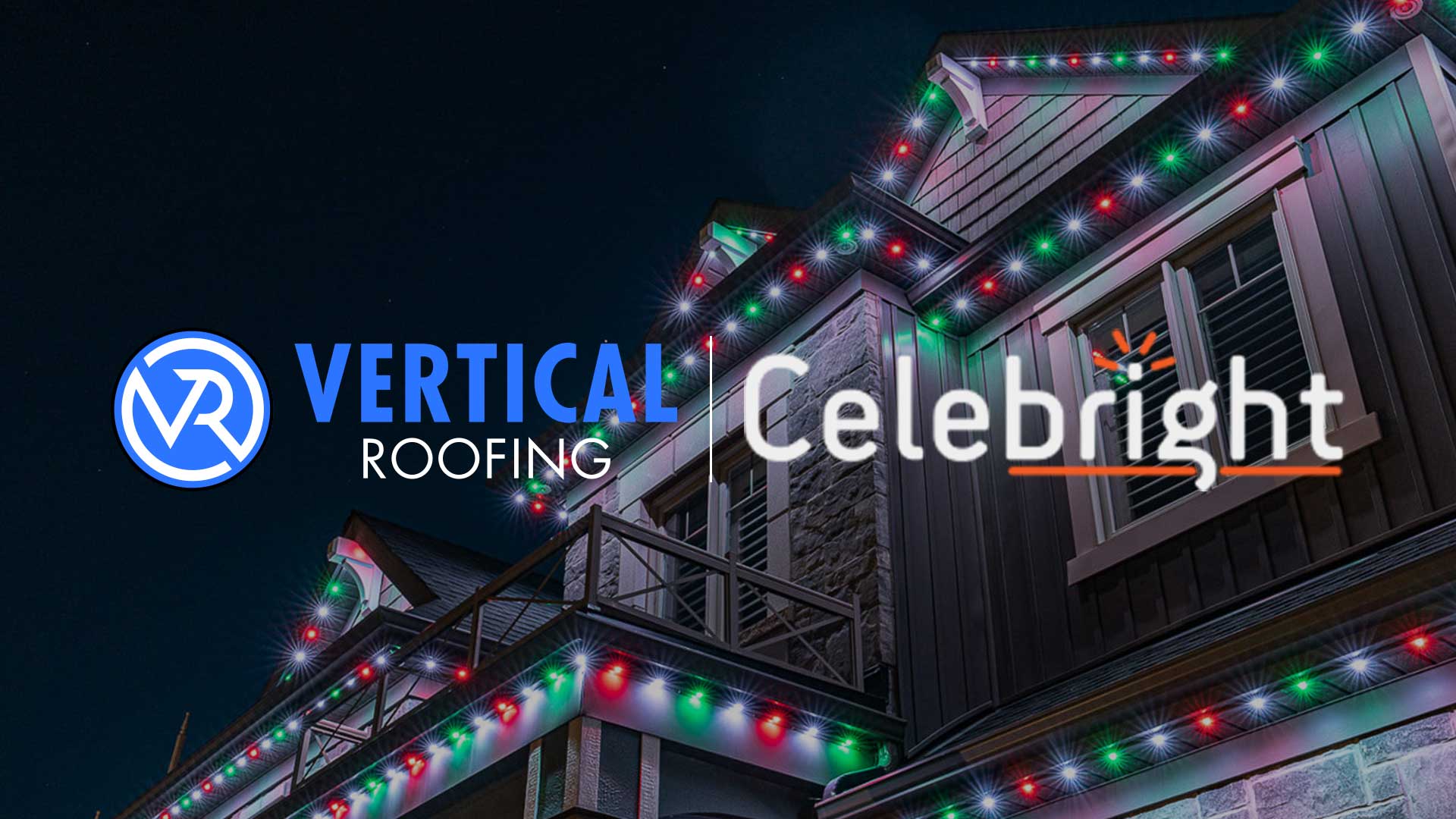 Permanent Holiday Lighting | Celebright | Vertical Roofing