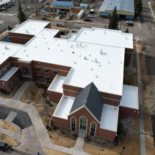 School of St Mary commercial flat roof replacement project
