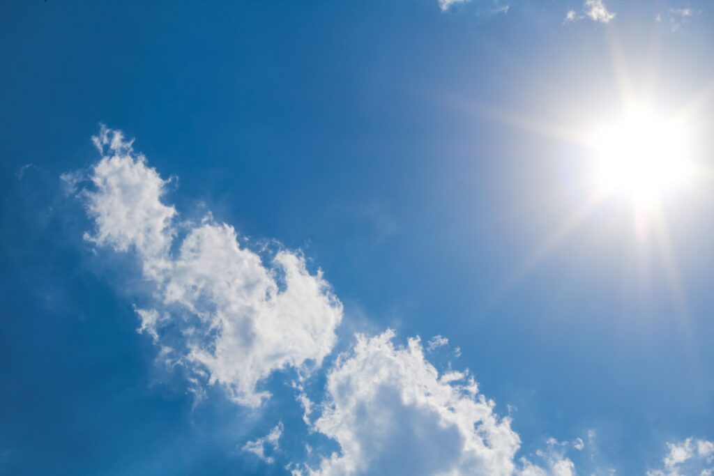 Intense summer sunlight and UV exposure that can damage roofing materials